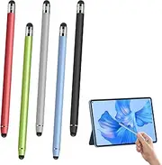 Stylus Pen for iPad, 5 Pcs for iPad Pen, Replacement for iPad Stylus Pen, Compatible with Tablet/iPhone/Android/Car Screen and All Touch Screen Devices, 2 in 1 for iPhone/Samsung Galaxy