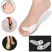 1Pair Silicone Toes Separator Foot Hallux Valgus Correction Bone Ectropion Adjuster Toes Outer Appliance Foot Care Tool Gel Bunion Big Toe Separator Spreader E