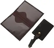 [GLSTOY] Leather Passport Holder Lightweight Passport Protection Cover for Travel Fashionable Suitcase Tag Cards Credit Case Luggage Tags