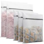 5Pcs Durable Honeycomb Mesh Laundry Bags for Delicates (2 Large 16 x 20 Inche...