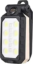 zolyet COB Work Light USB Rechargeable Flashlight Magnetic Base and Hanging Hook 4 Modes 180 Degrees Swivel IPX6 Portable Foldable Inspection Lamp for Car Repa g Workshop Garage Black & White