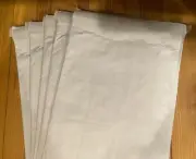 5 Uline White Self Seal Padded Envelopes #3 8.5” X 14.5” Side Tab S-7532