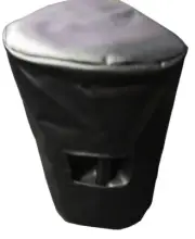 Black Vinyl Cover for a MSC 215 Wedge Speaker w/Piping Option, Made USA (msc003)
