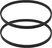 EMSea 2PCS Rubber Drive Belt Compatible with Makita 9910 9911 Sander Replacement Closed Loop Belt 6mm Width 300mm Circumference 3mm Tooth Pitch Black 300-3M-6