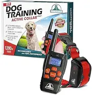 Pet Union PT0Z1 Dog Training Shock Collar, Fully Waterproof, 1200ft Range (Red)