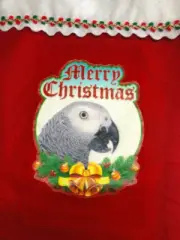 Congo African Grey Parrot Exotic Bird Holiday Christmas Stockings