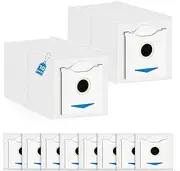 10 Pack N30 Omni Replacement Dust Bags Compatible with ECOVACS DEEBOT N30 Omni / N30 Pro Omni Robot Vacuum Cleaner, with Activated Carbon Filter Layer, Canister Bags, Disposable Bags