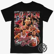 Scottie Pippen Tee Shirt Chicago Bulls NBA Basketball (V2) T-shirt