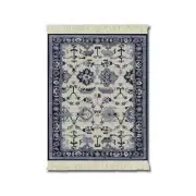 FiberLok Mouse Rug Indienne Medallions Floral Motif Symmetrical 7"x10.25" USA