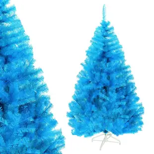 摩達客耶誕-台製豪華型4尺/4呎(120cm)晶透藍色聖誕樹 裸樹(不含飾品不含燈)