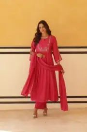 Bollywood Party Palazzo Kurta Dupatta Set Indian Designer Kurta Kurti For Eid