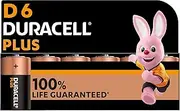 Duracell New Plus D Alkaline Batteries [Pack of 6], 1.5V LR20 MN1300