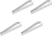 4Pcs Fish Bone Tweezers Slant Flat Tip Manual Removal Tool for Efficient Fish Scale and Hair Removal Dishwasher Safe Kitchen Essential