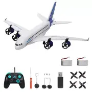 A380 RC Airplane Flying Aircraft Glider with LED 2.4G 3CH Fixed Wing Gifts Y1L2