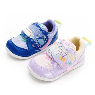 【MOONSTAR 月星】玩耍系列-可愛百變表情動物寶寶學步鞋(藍、紫)
