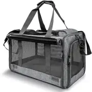 Pet Carrier for Large Cats, Soft-Sided Cat Carrier for Medium Big Cats and Pu...
