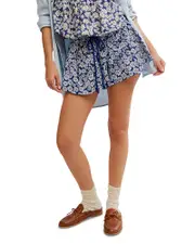 Free People Offbeat Printed Shorts