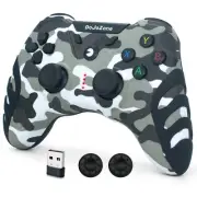 DoJoZone Wireless PC Controller, PS3 Controller Gamepad with Dual Vibration,
