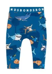 NEW BONDS FINDING NEMO Unisex Blue Shark zippy Leggings pants - size 00 /3 - 6 m