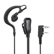 Two Way Radio Earpiece with PTT Compatible with Kenwood 2.5mm+3.5mm 2-Pin Wal...