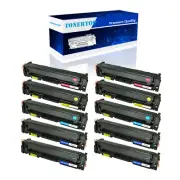 10PK BK/C/M/Y Toner for HP CF500A Color LaserJet Pro MFP M281cdw M281fdw M254dw