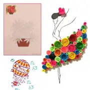 8Pcs 16 Pattern Release Drawing Locating Paper Quilling Tool Craft Decor Set