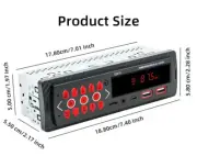 Single Din Car Stereo Radio Bluetooth MP3 Player In-dash Head Unit FM/USB/AUX (for: Honda Civic)