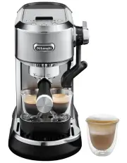 [De'Longhi] Dedica Maestro Plus Premium Compact Manual Coffee Machine EC950M in Silver