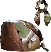 [YTYVAGT] Scrub Caps Women,Scrub Hats Suitable for Women,Australia Koala Bear Lazy Animal