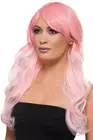 Smiffys Fashion Ombre Wig, Wavy, Long, Pink