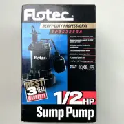 Flotec Sump Pump 1/2 HP Heavy Duty FPOS3200A Submersible 3630 GPH New USA