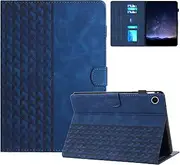 Case for Samsung Galaxy Tab A9 Plus / A9+ 11 Inch 2023 (SM-X210/SM-X215/SM-X216) Premium PU Leather with Magnetic Clasp and Card Holder, Shockproof Multi-Angle Adjustable Bracket Auto Wake/Sleep Blue