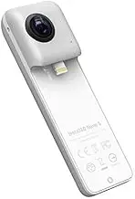 Surveillance Recorder 4K 360 Vr Video Panoramic Camera 20Mp Photos for iPhone X Xs Xr for iPhone 7 8 6 Series White