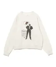 (ASK availability First) BEAMS Kenjiro Wada @B-Market / Person's Crew Neck Swnew