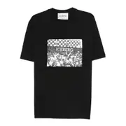[Iceberg] Iceberg Graphic-print Cotton T-shirt XL BLACK