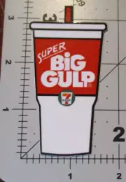 7-11 seven-eleven Super Big Gulp Cup STICKER decal water bottle laptop slurpee E