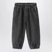 [Il Gufo] Black washed denim jeans 12 M Black