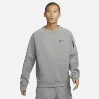 在飛比找momo購物網優惠-【NIKE 耐吉】AS M NK TF CREW 灰 上衣 