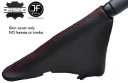 RED STITCH CARBON FIBER VINY HANDBRAKE BOOT FITS BMW MINI R50 R52 R53 01-06