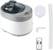 Sauna Shower Generator Steam Bath Sauna Heater, Sauna Generator Power Steamer Pot 4L 2000W Home SPA Therapy for Heating in Home Steam Room Shower(Gray-White)