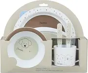 Sterntaler Farmhouse Crockery Set - Baby and Children Crockery with Non-Slip Base on Plate, Cup and Mug - Robust Baby and Children's Tableware Made of Food-Safe Material, Beige
