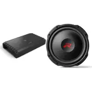 Alpine RS-W12D4 12" Shallow R-Series Sub w/ S2-A120M Mono Amp Bundle