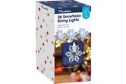 Mirabella Christmas 26 String Lights 2.5m Powered Snowflakes each