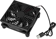 120mm USB Cooling Fan 5V, Router/Modem/Set-top Box/Game Console/Computer Cooler Stand (1200RPM)