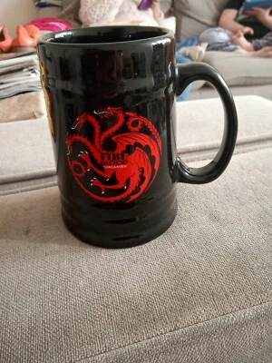 Brand New With Out Box ,Fire And Blood Targaryen Ceramic Tankard
