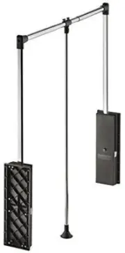 Pull Down Closet Rod, Heavy duty 33 lbs Load Capacity