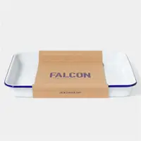 在飛比找ETMall東森購物網優惠-Falcon 獵鷹琺瑯 琺瑯托盤 藍白