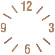 Clock Number Labels Silver DIY Simple Wall Accessories Numerals Kit