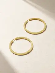 [Carolina Bucci] Carolina Bucci - Florentine 18-karat Gold Hoop Earrings - One size One size Gold