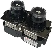LA137 16A Up Down Waterproof Electric NO Push Button Switch Micro-Electric Control Pushbutton Switches for Crane Electric Hoist 220VDC 380VAC (LA137-A)